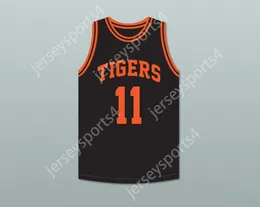 CUSTOM NAY Name Youth/Kids DETLEF SCHREMPF 11 CENTRALIA HIGH SCHOOL TIGERS BLACK BASKETBALL JERSEY 2 TOP Stitched S-6XL