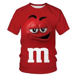 T-shirts Childrens Summer Cute Cartoon 3D Printing 3-14 Year Old Boys and Girls Casual Round Neck T-shirt Childrens Birthday Gift ClothingL2404