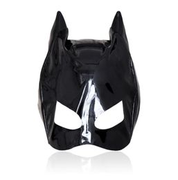Massage Cosplay Adult Sexy Love Games Thin Patent Leather Mask Sexy Toys For Woman Fetish Mask Bondage Hood Erotic Sexy Products1551305