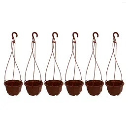 Vases Hanging Flowerpot Plastic Succulent Planter Decorative Orchid Hydroponic Flower Pot Holder Mesh Basin Root Control Breathable