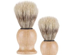 Nylon Solid Wood Beard Brush Man Male Bristles Shave Tool Shaving Brushes Shower Room Accessories Clean 5wm N28311001