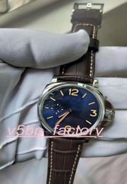 Classic Series 1950 3 Days728 00728 Mens Watch 42mm Blue Dial Leather Strap Bands Power Reserve Automatic Mens Watch Watches4875308