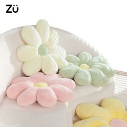 60/80cm Large Candy Colours Cute Daisy Flower Pillow Room Sofa Sunflower Shaped Cushion Girly Sweet Chair Seat Back Cushions 240426