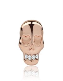 Skull Head Alloy Charm Bead Big Hole Fashion Women Jewellery European Style For Pan DIY Bracelet Necklace PANZA006148480221