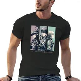 Men's Polos Heavensward T-Shirt Black T Shirts Anime Clothes Summer For Men