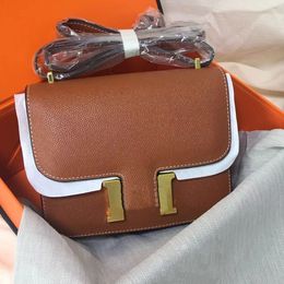 Designer Shoulder Bag Luxury Constance Women's Bag Luxury Brand Leather Fashion Crossbody Bag New High Quality Small Square Bag