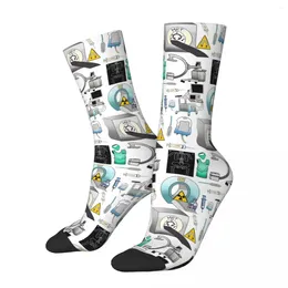 Men's Socks Radiology Harajuku Super Soft Stockings All Season Long Accessories For Man's Woman's Gifts