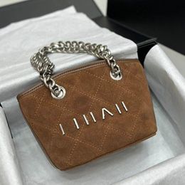 10A Fashion Mini Matching Women Suede Basket Bag Classic Handbag Diamond Lattice Luxury All Zipper Quilted Portable Underarm Bag Design Vaxu
