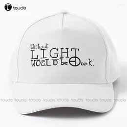 Ball Caps Without Light The World Would Be Dark Anime Merch Baseball Cap Fashion For Women Denim Colour Adjustable Quick Dry Mesh