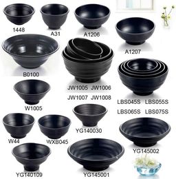 Melamine Dinnerware Black Frost Whorl Bowl Specialty Restaurant A5 Melamine Bowls Melamine Tableware Rice Bowl Whole4369750