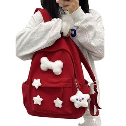 Backpack Female Japanese Student Schoolbag Cute Middle And High School Students Korean Version Travel Casual Backpack 2023 New Style