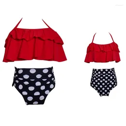 Women's Swimwear Women Girl Bikini Kids Baby Beach Swimsuit Bathing Suit Family Match Swimwears Mother Daughter For Girls