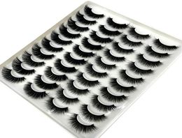 NEW 20 pairs 825mm fake Eyelashes 100 Mink Eyelashes Mink Lashes Natural Dramatic Volume lashes Extension False 3D Eyelashes H17793157