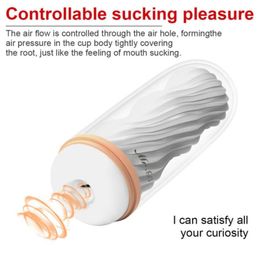 Masturbators Male Masturbator Cup Soft Mouth Sex Toys Adult Endurance Exercise Products Vacuum Pocket For Men Sucking4791222