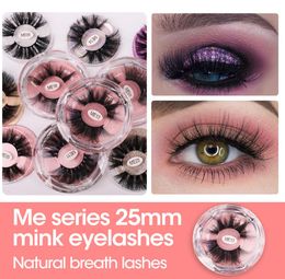NEW 25mm 3D Mink Eyelash 5D Mink Eyelashes Natural False Eyelashes Big Volumn Mink Lashes Luxury Makeup Dramatic Lashes Extension 4271368