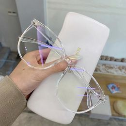 Sunglasses Transparent Computer Glasses Frame Women Men Anti Blue Light Round Eyewear Blocking Optical Spectacle Eyeglass