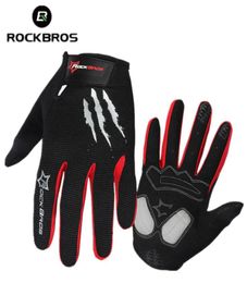 RockBros Winter Cycling Gloves Long Finger Mtb Warm Touch Screen Full Finger Gloves Windproof Gloves For Men Bicycle Accessories T9923662