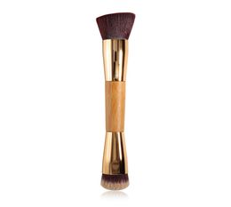 Double Ended Makeup Brush Bamboo Contour Brush BB Cream Liquid Foundation Make up Brushes2704748