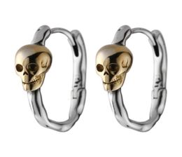 Hoop Huggie S925 Silver Jewellery Trendy Skull Colour Matching Design Punk Street Fashion Man and Women Earrings 2211114999980