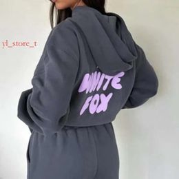 Sweatshirtsdesigners Wf- Womens Hoodies Letter Print 2 Piece Outfitshigh Quality FOX Cowl Neck Sleeve Tracksuit Pullover Hooded Sports Suit Hoodie Woman 7663