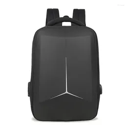 Backpack Men 17.3"Large Capacity Multi-functional Laptop Hard Case Compression Motorcycle Fashion Trend Esports Bags