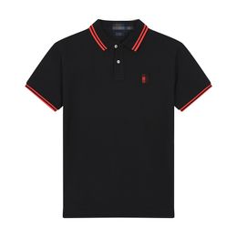 Summer brand clothing super designer PoloShirts men's casual Polo fashion pony embroidered T-shirt High Street men's business solid Colour T-shirt