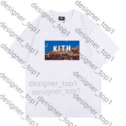 Kith Shirt Designer Men Tops Women Casual Short Sleeves Tee Vintage Kith Fashion Clothes Tees Outwear Tee Top Oversize Man Shorts 6129