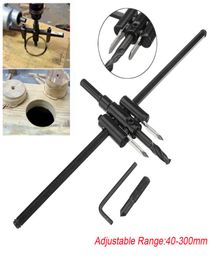 Adjustable 40300mm Circle Hole Saw Cutter Wood Drywall Drill Bit Saw Round Cutting Tool6620437