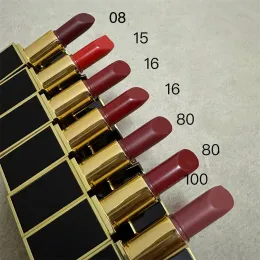 Lipstick Girl Lip Beauty Matte Lipsticks Black Classic Square Tube Lip stick 7 Color Stock Original Quality Lip Color Rouge A Levres 3g