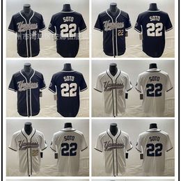 Jerseys Clothing Yankees Co Branded Jersey # 22 Soto Embroidered Elite Fan