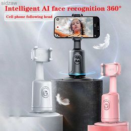 Selfie Monopods Intelligent mini selfie stick with automatic tracking of 360 degree rotation intelligent tracking of real-time mobile phone stand tripod WX