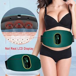 Rechargeable Sports Massager Portable Fitness Kneading Toner Massager Electric Body Massage Machine For Belly Waist Home Sports 240426