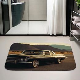 Carpets Valley Car Pography Series Flannel Floor Mat Living Room Carpet Kitchen Balcony Bedroom 60 40cm