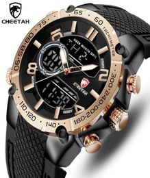 Top Luxury Brand CHEETAH Men Watch Fashion Sports Wristwatch Digital Quartz Analog Clock Waterproof Watch Men Relogio Masculino LY3304007