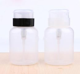 Tamax Clear Refillable empty Bottles Pump Dispenser Nail Art Polish Remover Cleaner Empty Spray Liquid Plastic Bottle nail art too8131097