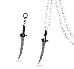 Keychains Movies Alita Battle Angel Necklacee Metal Swords Pendant Men Key Chain Jewellery Kids Gifts9030277