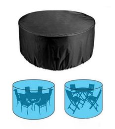Round Table Cover Waterproof Outdoor Patio Garden Furniture Covers Rain Snow Chair Covers For Sofa Table Chair Dust Proof Cover13620917