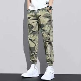 Summer New Camouflage Pants, Men's American Trendy Brand Workwear Pants, Men's Loose Fitting Harlan Work Wear-resistant Casual Pants