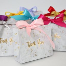 Whole Eyelash Boxes Mini Marble Gift Bag For Party Chocolate Paper PackageWedding Lash Packaging Favours Candy False Eyelashe4285287