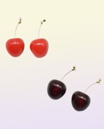 Two Pairs Of Mixed s Sweet Fashion Cherry Fruit Simple Earrings Female Tassel Pendant Earrings Girls Gifts Korean Jewelry20823017550084