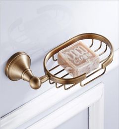 New European Style antique Soap Basket Holder Brass Material Soap holder Bathroom Accessories Soap Dish Holder6719252