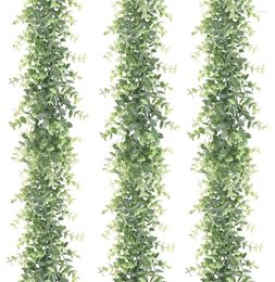 Decorative Flowers 3Pack 180cm Artificial Eucalyptus Garland Faux Greenery Vines For Wedding Backdrop Arch DIY Decoration Home Wal6021891