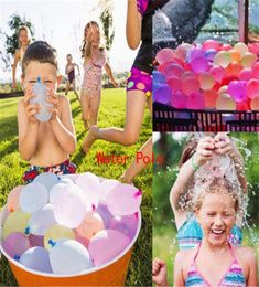 Party Decoration 111pcs Water Polo Balloons Supples With Refill Quick Easy Kit Latex Bomb Fight Games For Kids Adults Faovr2100823