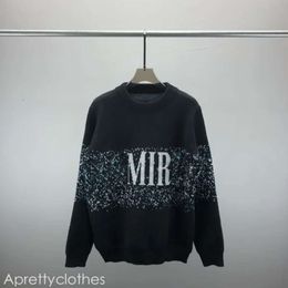 Amirir M-3Xl Mens Designer Sweaters Retro Classic Luxury Sweatshirt Men Arm Letter Embroidery Comfortable Fashion High-Quality Tops Amirir Shirt Amirir Shoe 393