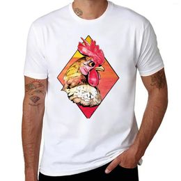 Men's Tank Tops Diamond Ink Rooster T-Shirt Graphic T Shirt Summer Top Short Mens T-shirts Hip Hop