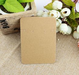 100 pcslot 6897cm kraft paper necklace earrings sets display cards Jewellery packaging card gifts9414995