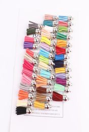 3cm Small Tassel Charms White K Clothing accessories DIY Key Chain 100PcsLot Mix Colors6387884