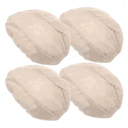 Dinnerware Sets 4pcs Sourdough Bread Proofing Cover Dough Basket Liner Baking Oval Shape (Suitable For 30cm Basket)