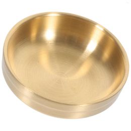 Plates Metal Sauce Bowls Round Stainless Steel Seasoning Dishes Mini Saucers Small Sushi Dipping Prep Appetiser