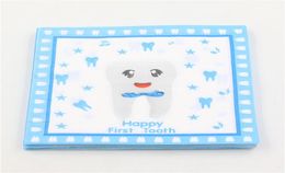 Whole Blue Happy First Tooth Printed Paper Napkin Napkin For kinds party Decoupage Festas Tissue Servilleta 33cm33cm 20pcsp6860397